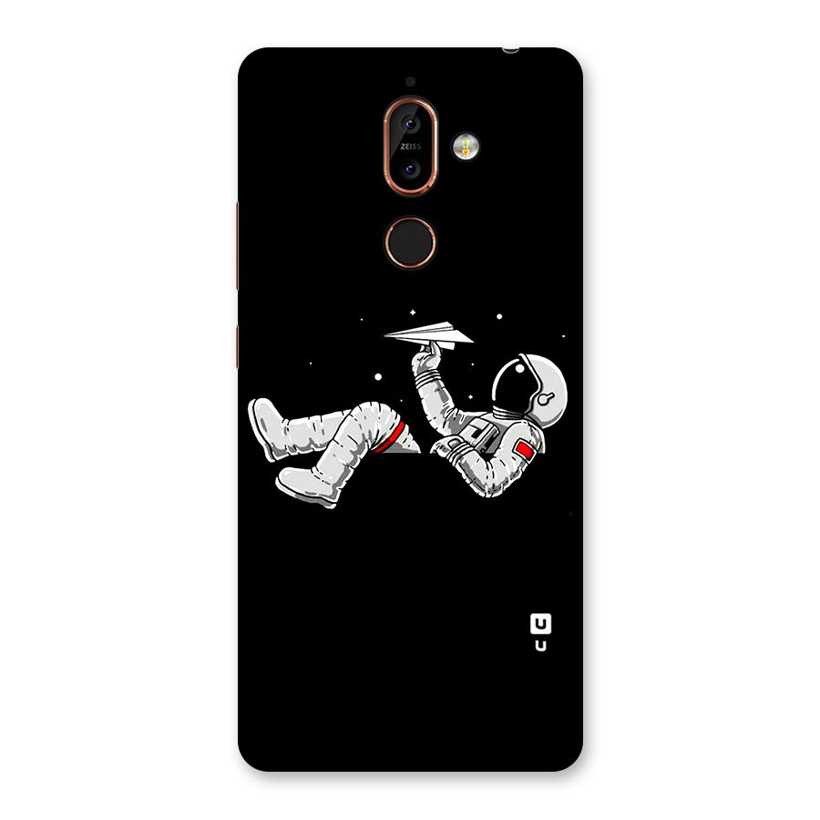 Astronaut Aeroplane Back Case for Nokia 7 Plus