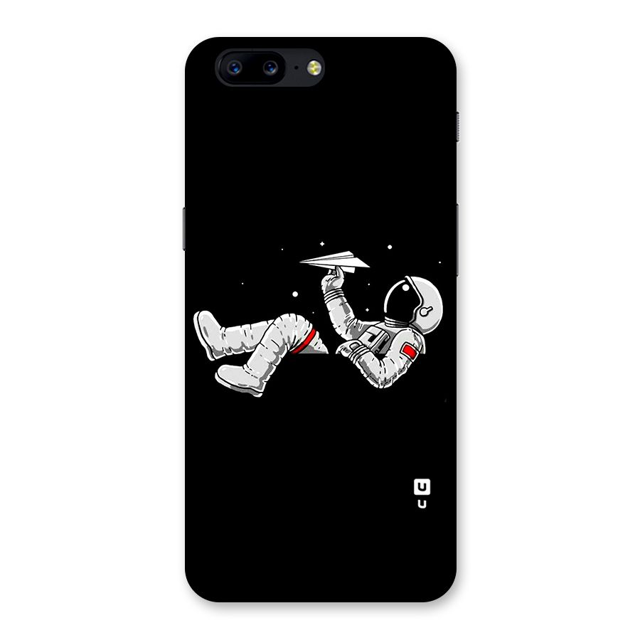 Astronaut Aeroplane Back Case for OnePlus 5