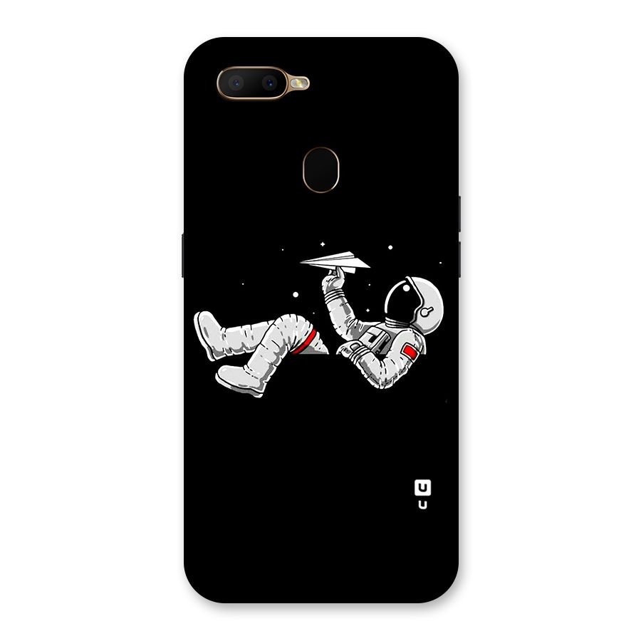 Astronaut Aeroplane Back Case for Oppo A5s