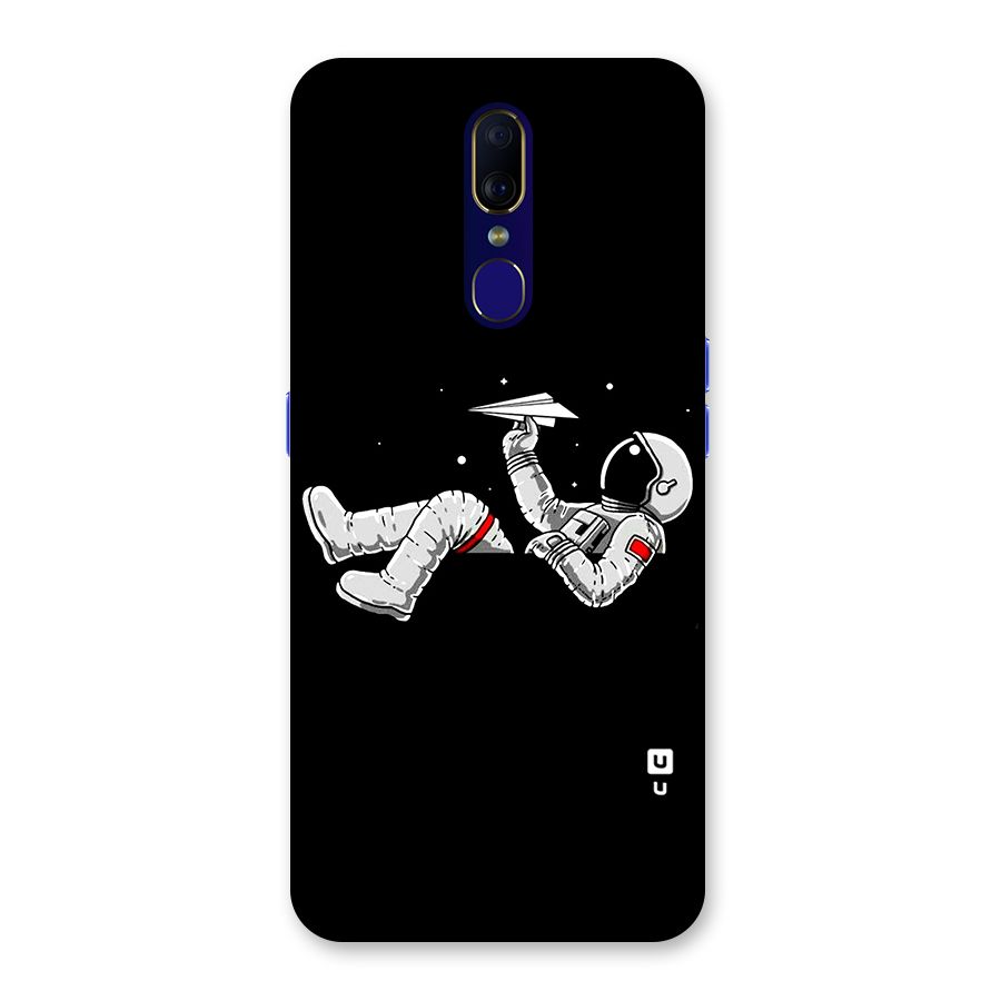Astronaut Aeroplane Back Case for Oppo A9