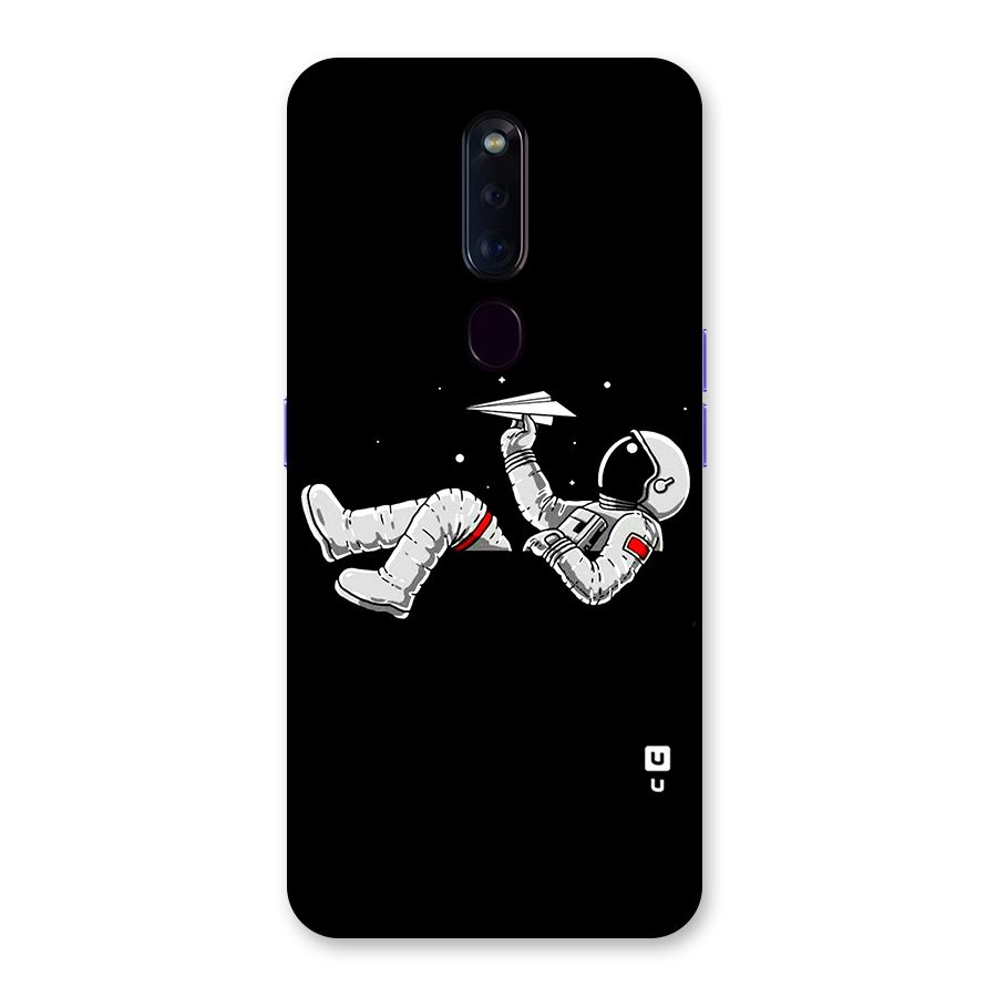 Astronaut Aeroplane Back Case for Oppo F11 Pro
