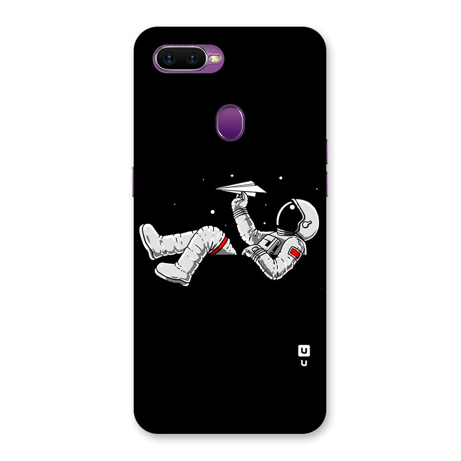 Astronaut Aeroplane Back Case for Oppo F9