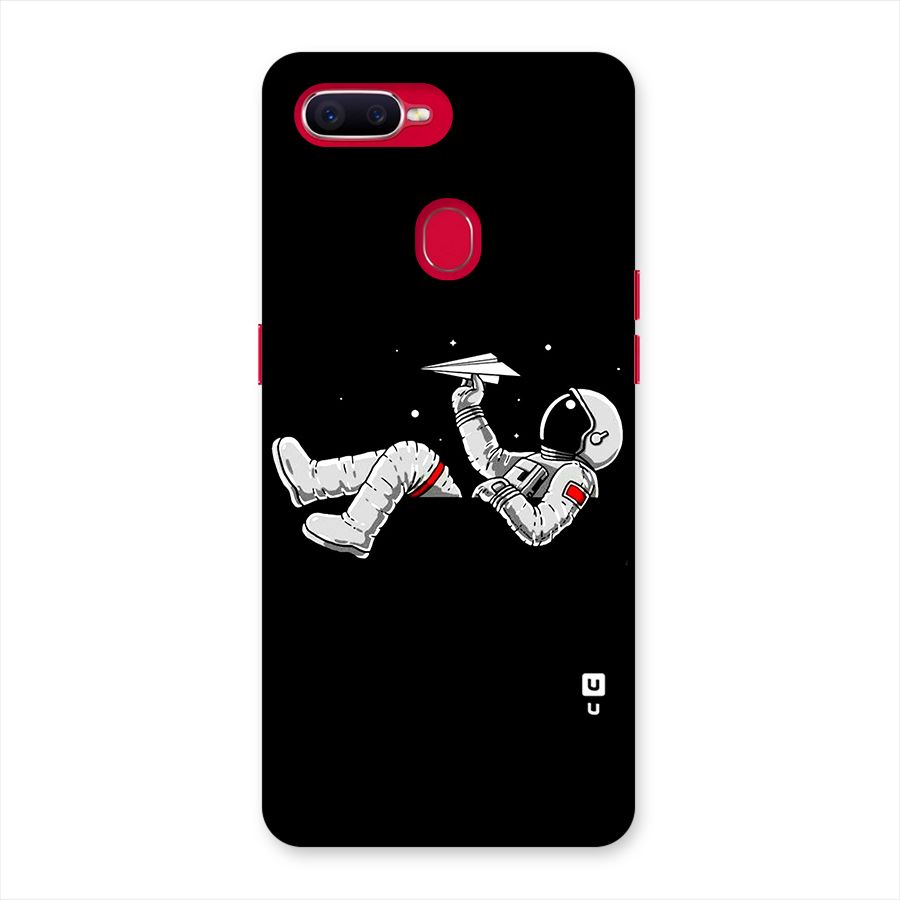 Astronaut Aeroplane Back Case for Oppo F9 Pro