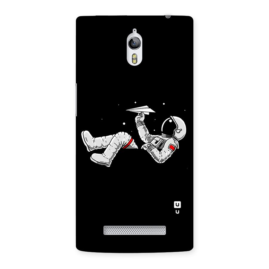 Astronaut Aeroplane Back Case for Oppo Find 7