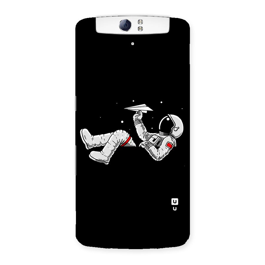Astronaut Aeroplane Back Case for Oppo N1