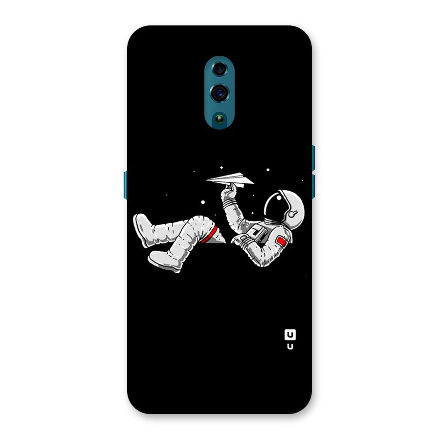 Astronaut Aeroplane Back Case for Oppo Reno