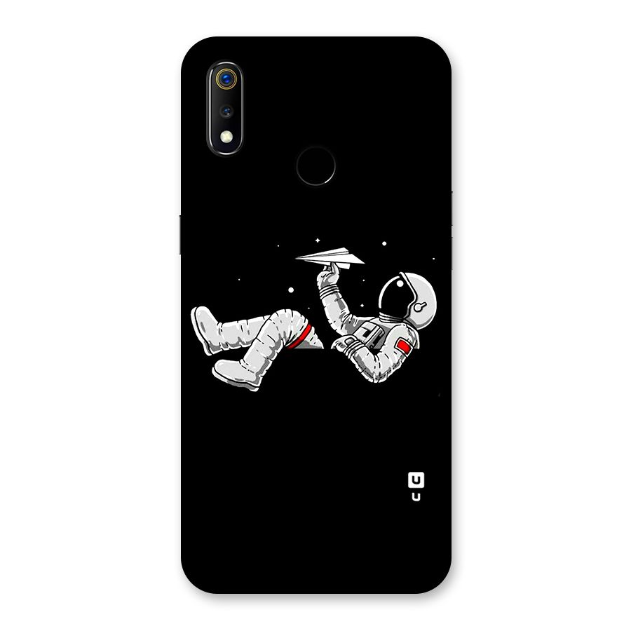 Astronaut Aeroplane Back Case for Realme 3