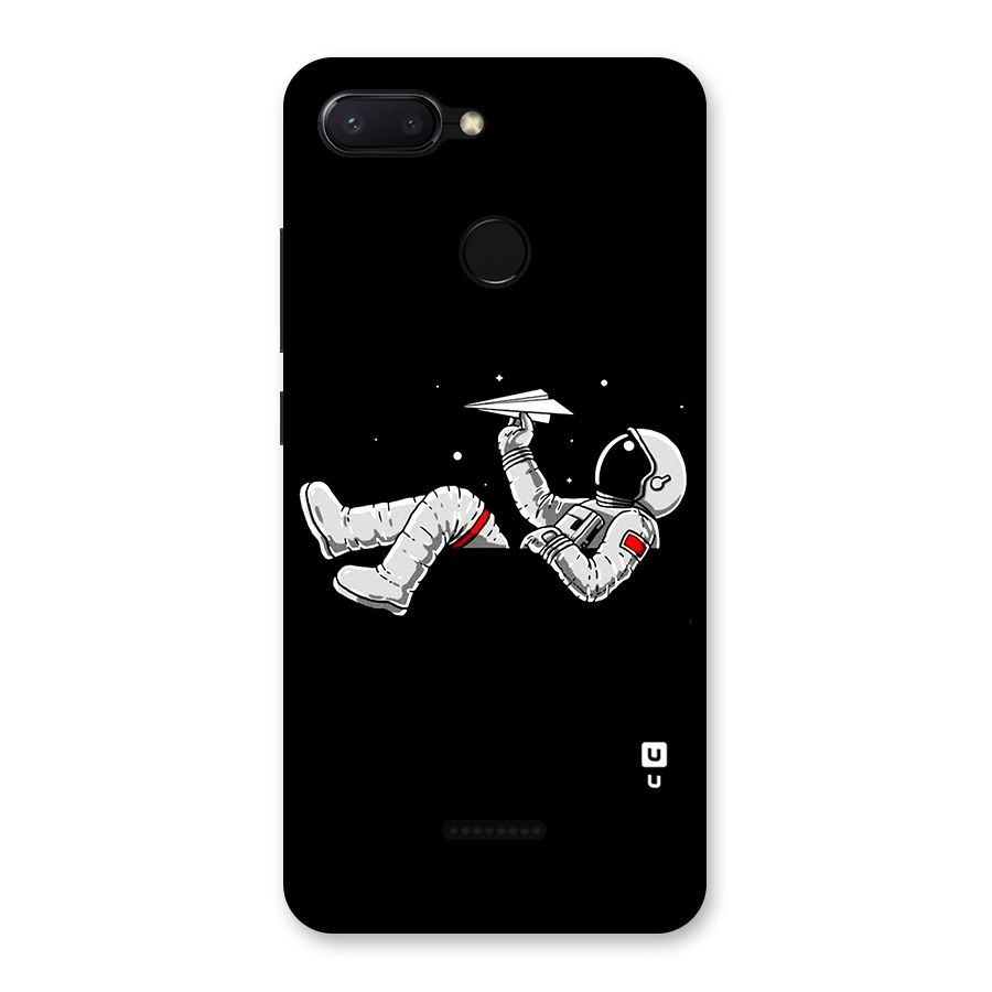 Astronaut Aeroplane Back Case for Redmi 6
