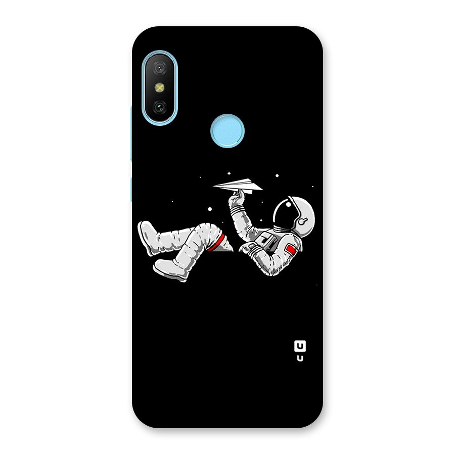 Astronaut Aeroplane Back Case for Redmi 6 Pro