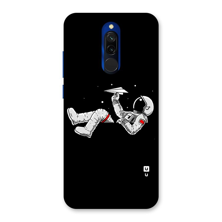 Astronaut Aeroplane Back Case for Redmi 8