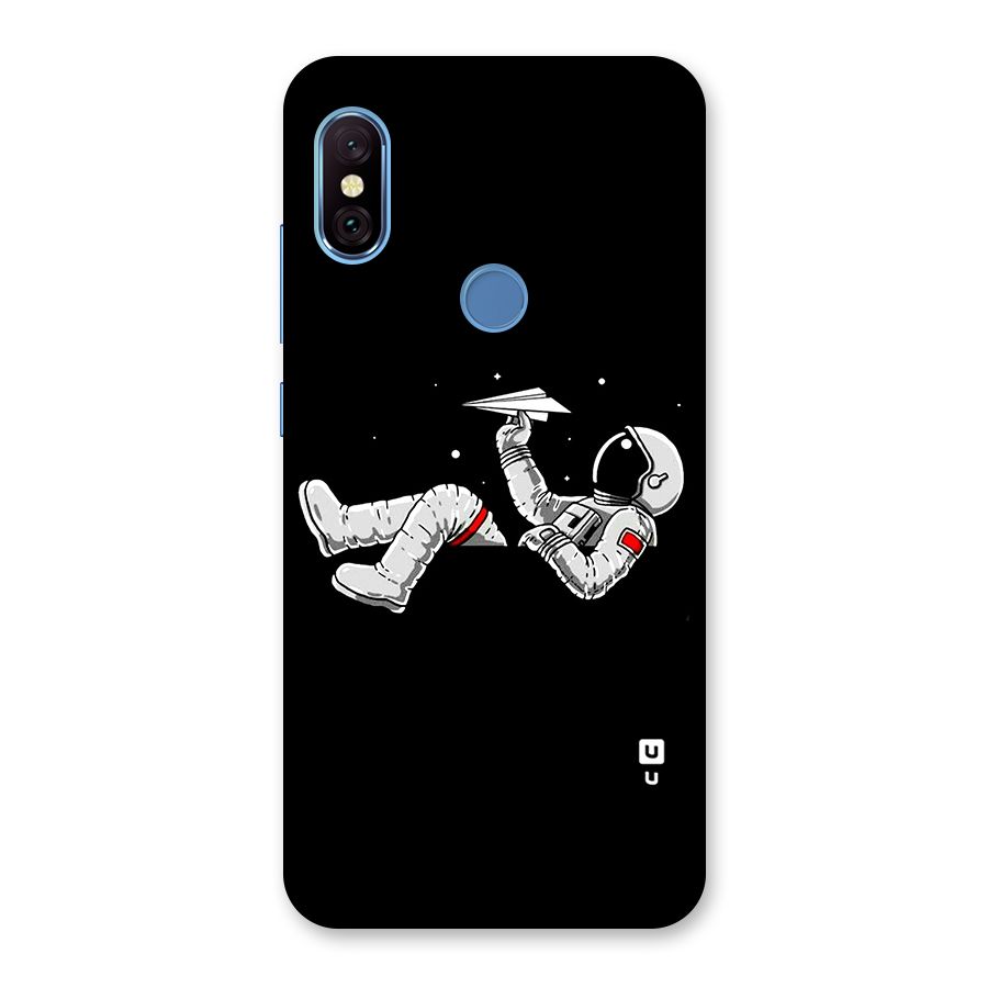 Astronaut Aeroplane Back Case for Redmi Note 6 Pro