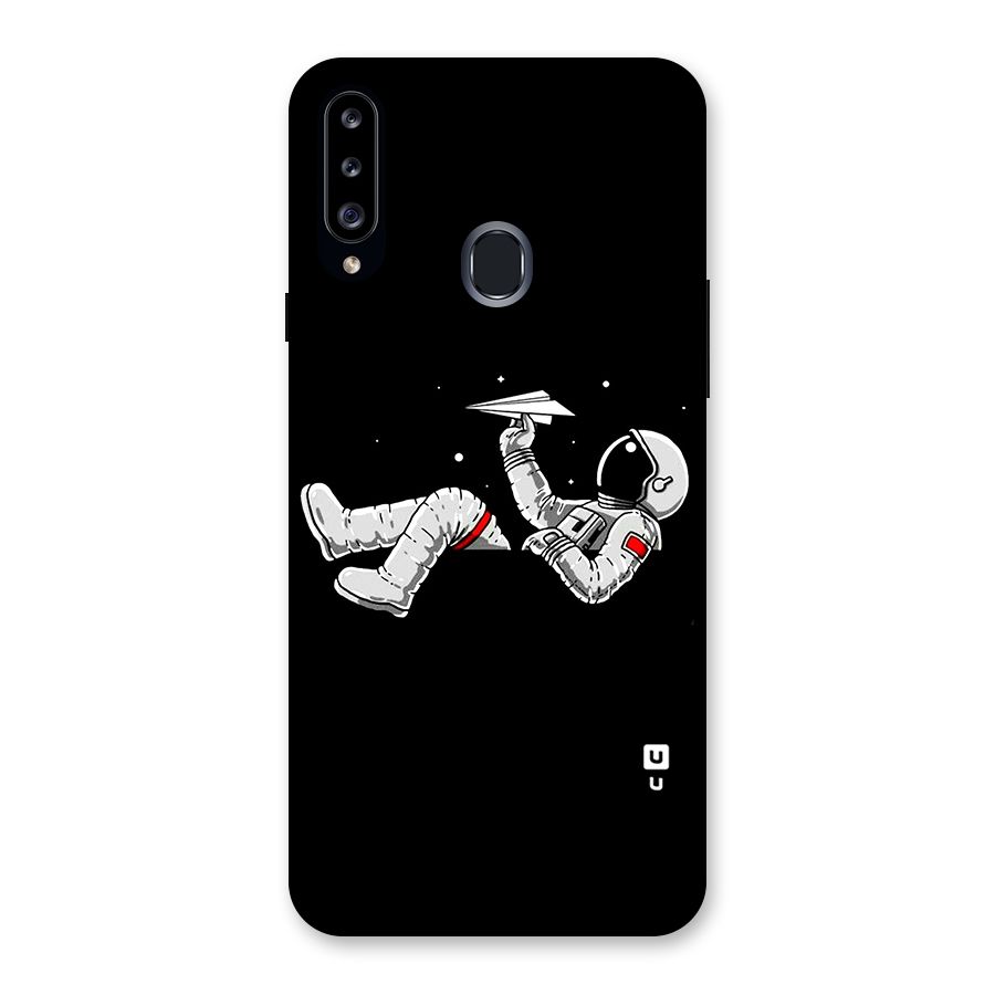 Astronaut Aeroplane Back Case for Samsung Galaxy A20s