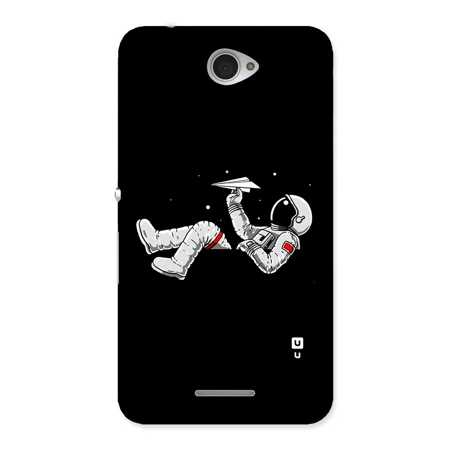 Astronaut Aeroplane Back Case for Sony Xperia E4