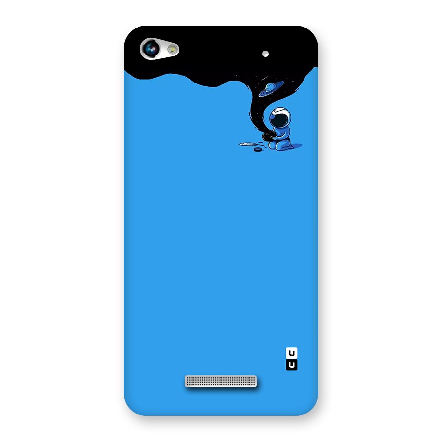 Astronaut Creativity Paint Sky Back Case for Canvas Hue 2 A316
