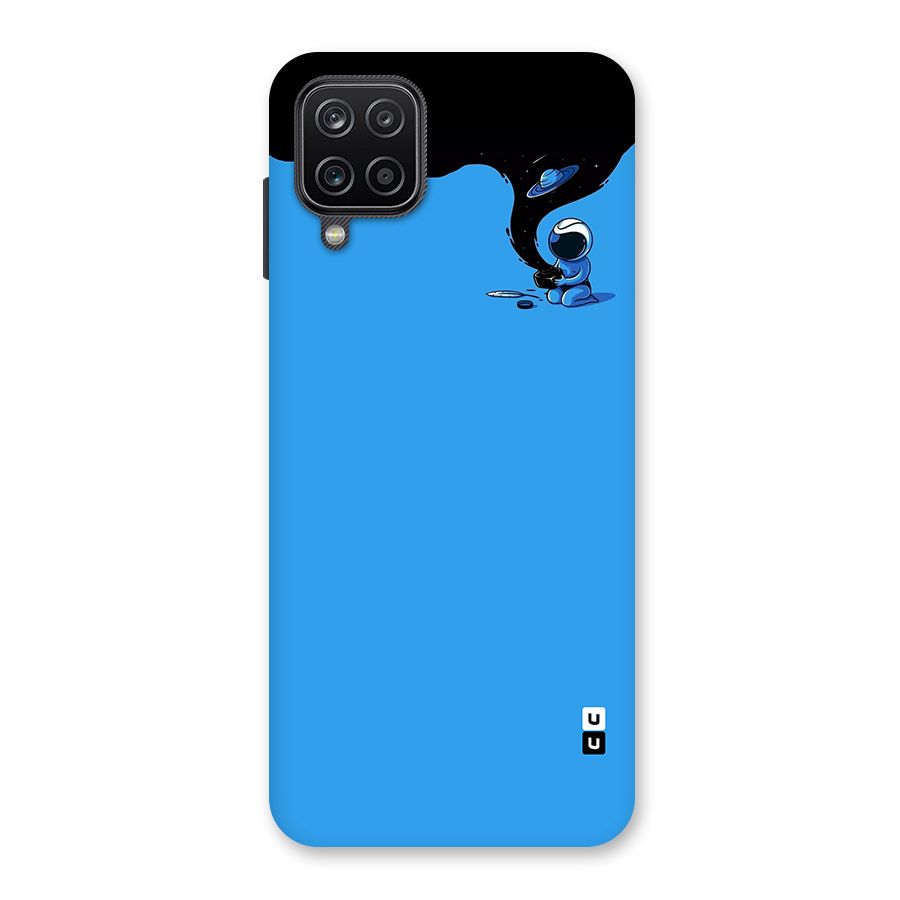 Astronaut Creativity Paint Sky Back Case for Galaxy A12