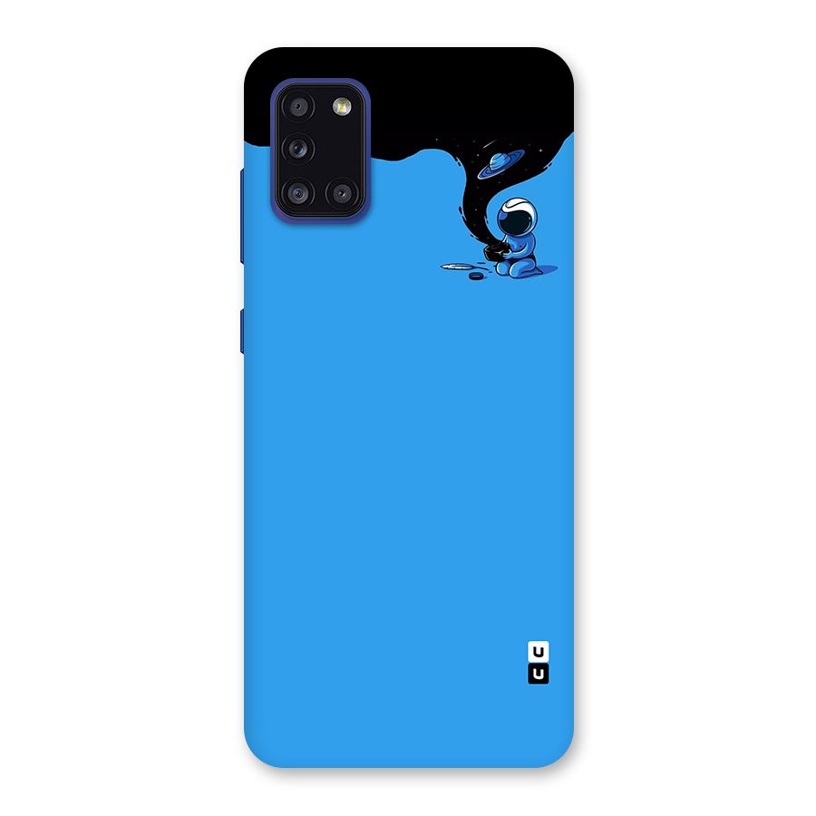 Astronaut Creativity Paint Sky Back Case for Galaxy A31
