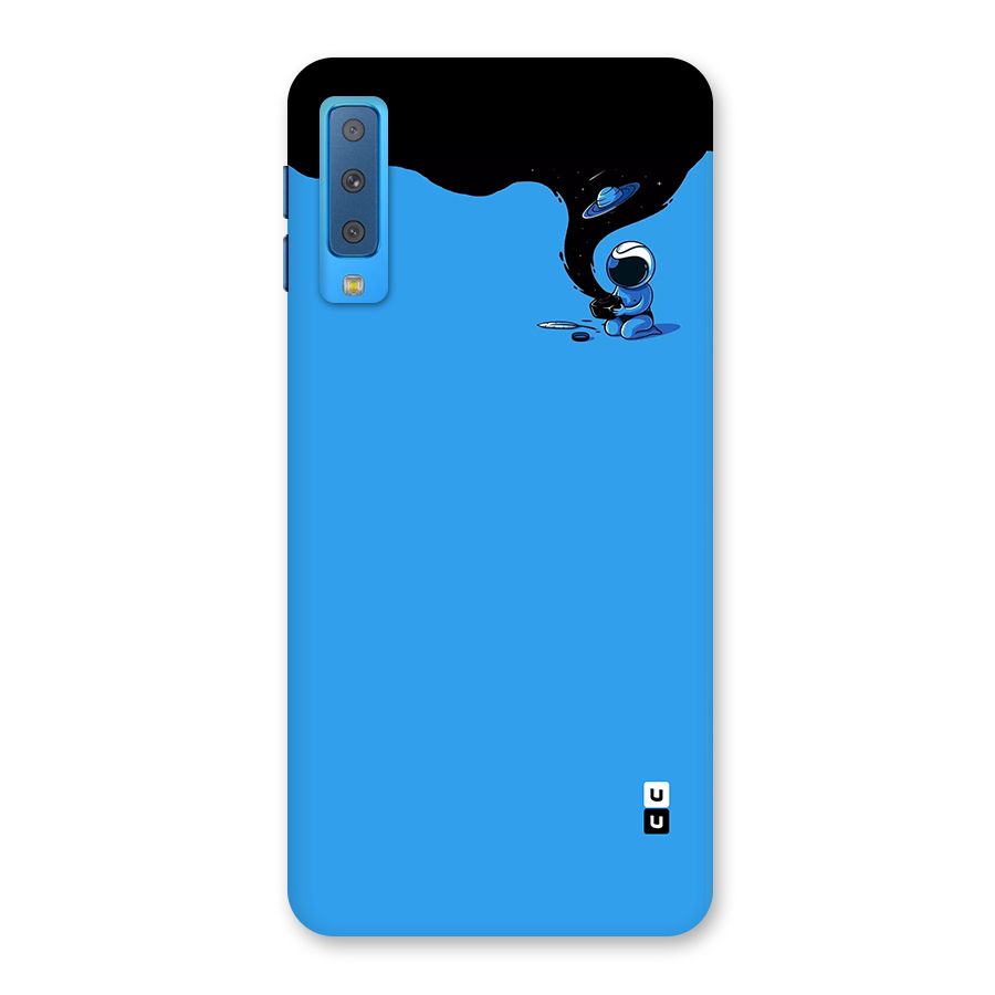 Astronaut Creativity Paint Sky Back Case for Galaxy A7 (2018)