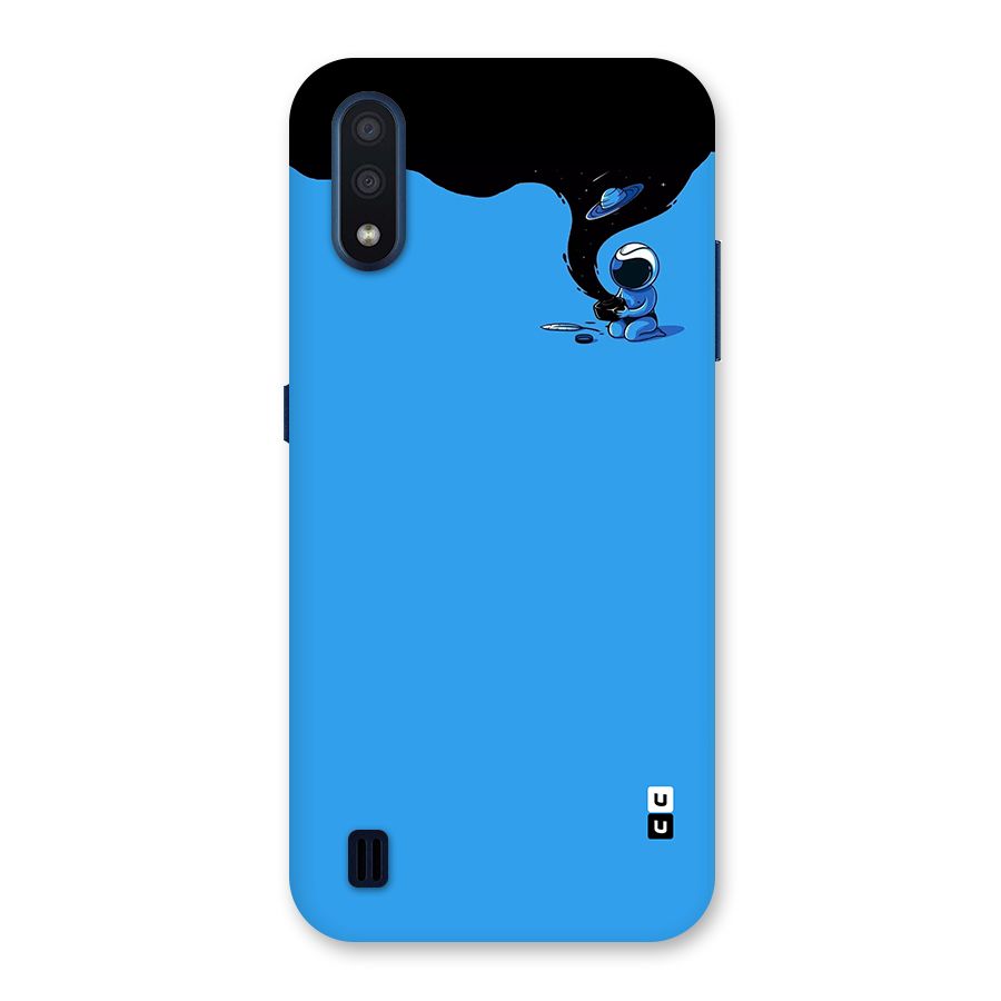 Astronaut Creativity Paint Sky Back Case for Galaxy M01