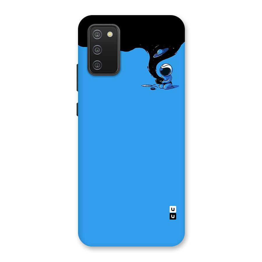Astronaut Creativity Paint Sky Back Case for Galaxy M02s
