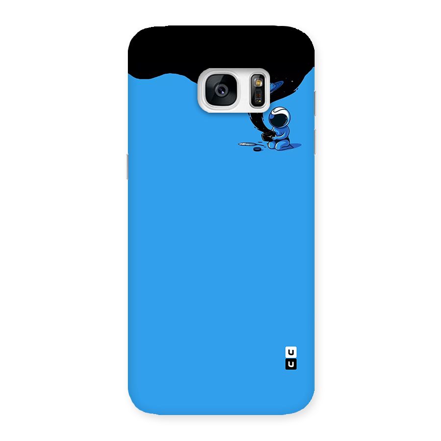 Astronaut Creativity Paint Sky Back Case for Galaxy S7 Edge