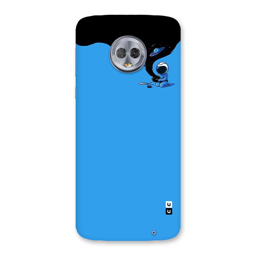 Astronaut Creativity Paint Sky Back Case for Moto G6 Plus