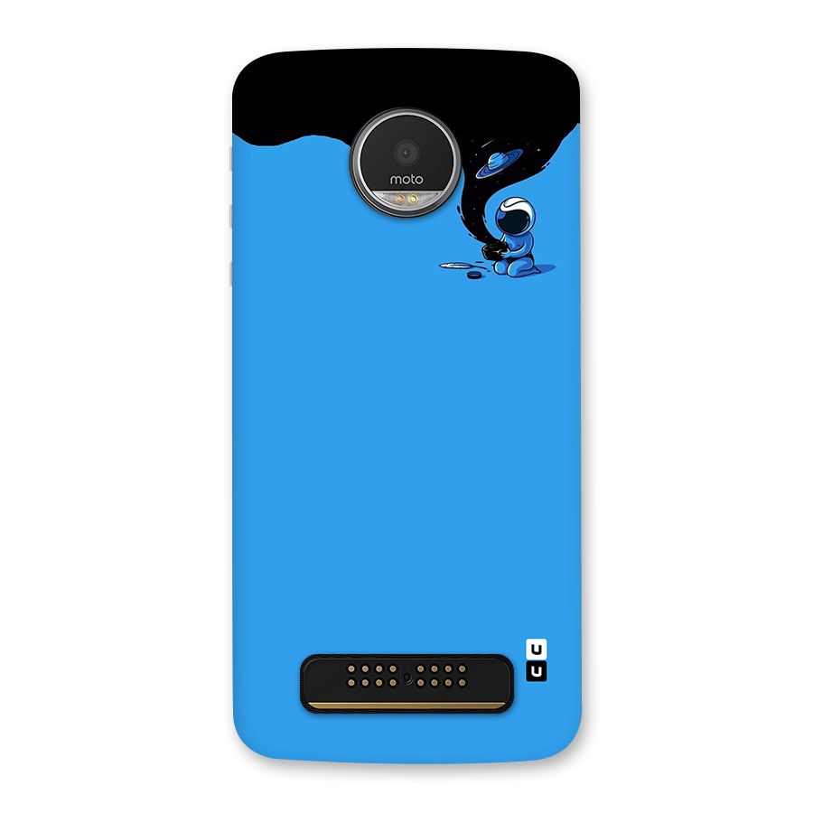 Astronaut Creativity Paint Sky Back Case for Moto Z Play