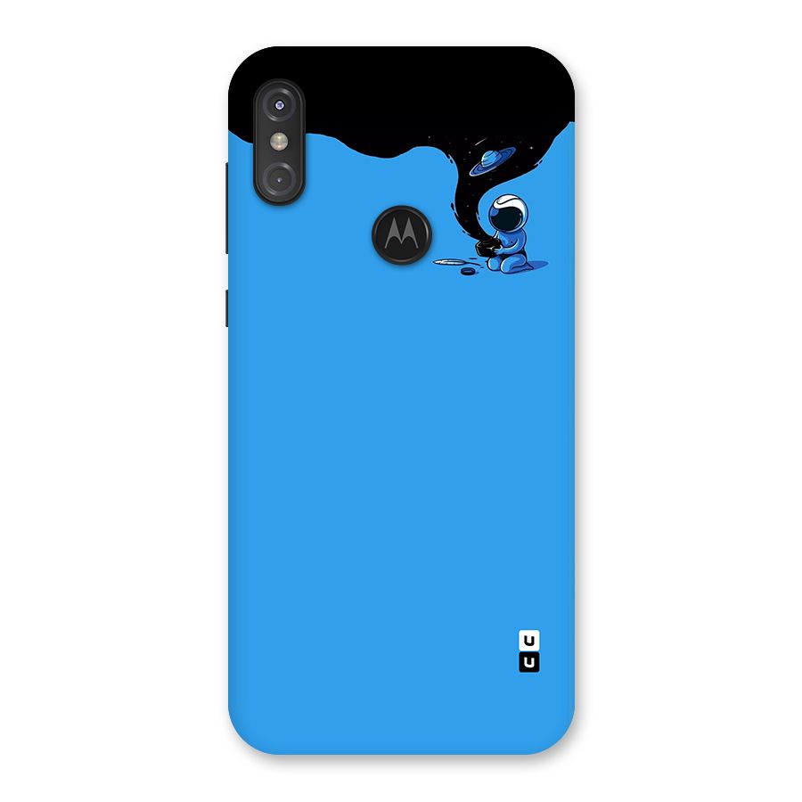 Astronaut Creativity Paint Sky Back Case for Motorola One Power