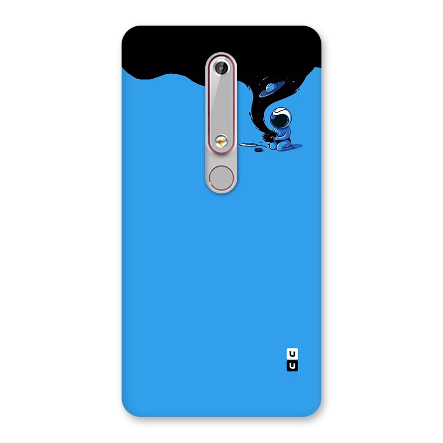 Astronaut Creativity Paint Sky Back Case for Nokia 6.1