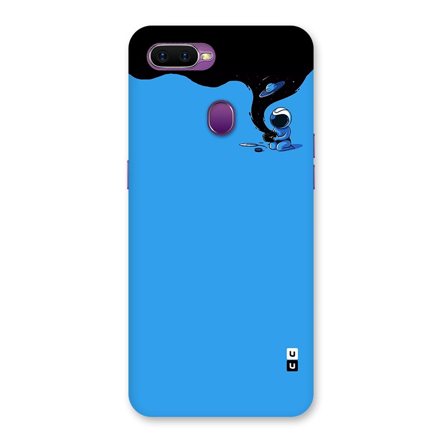Astronaut Creativity Paint Sky Back Case for Oppo F9