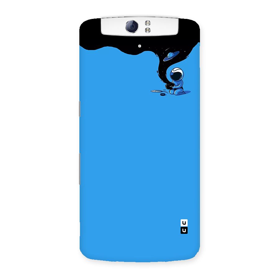 Astronaut Creativity Paint Sky Back Case for Oppo N1