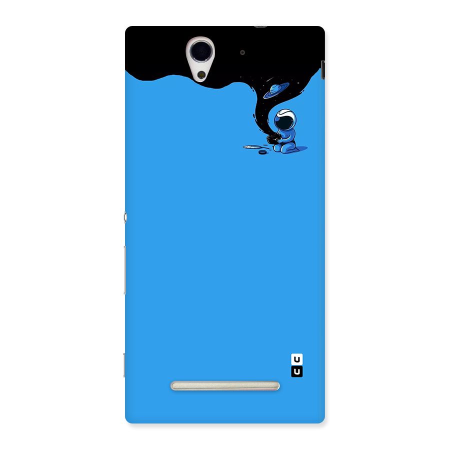 Astronaut Creativity Paint Sky Back Case for Xperia C3