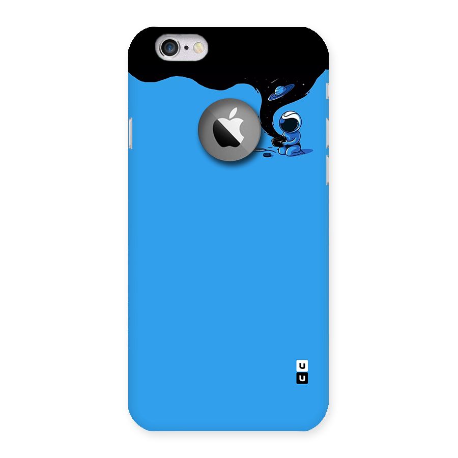 Astronaut Creativity Paint Sky Back Case for iPhone 6 Logo Cut