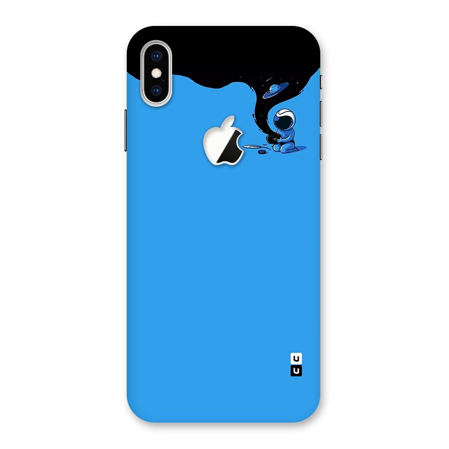 Astronaut Creativity Paint Sky Back Case for iPhone XS Max Apple Cut