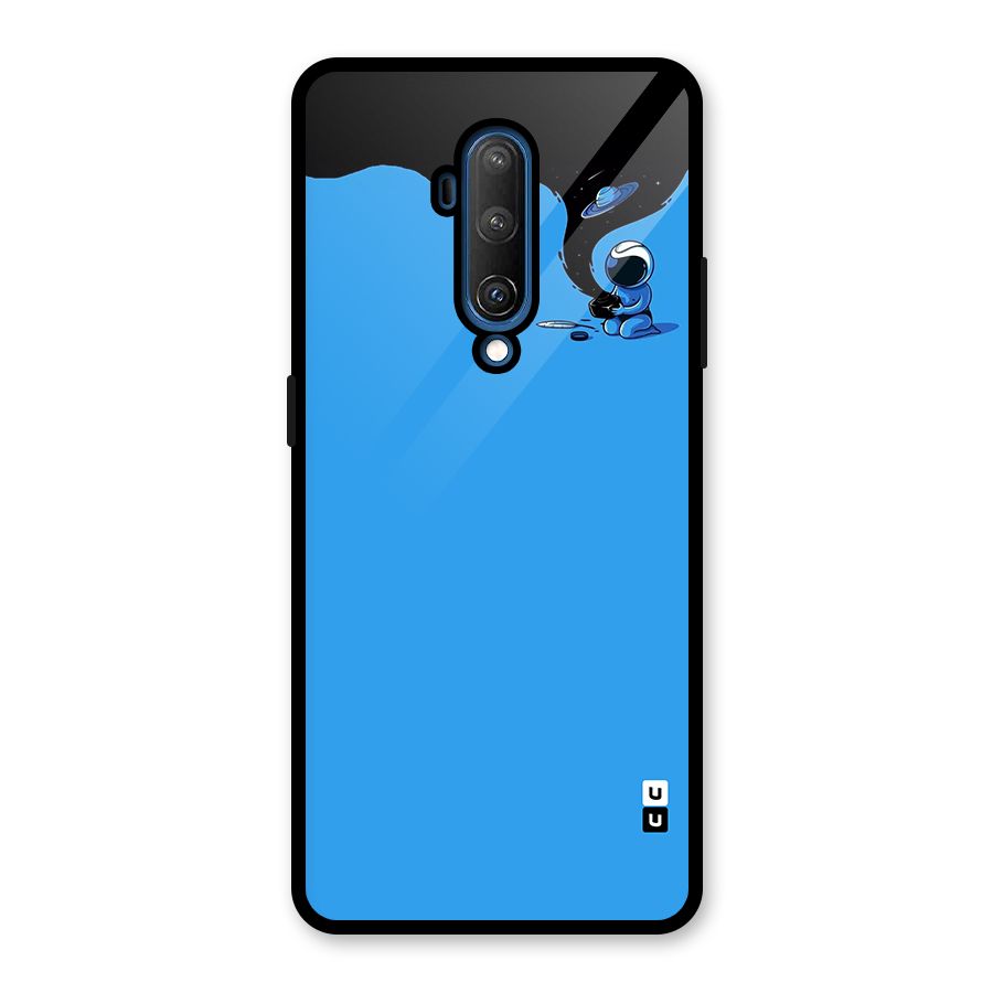 Astronaut Creativity Paint Sky Glass Back Case for OnePlus 7T Pro