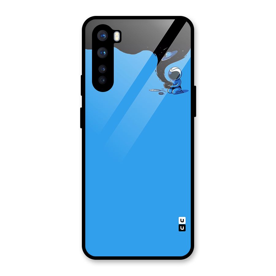 Astronaut Creativity Paint Sky Glass Back Case for OnePlus Nord