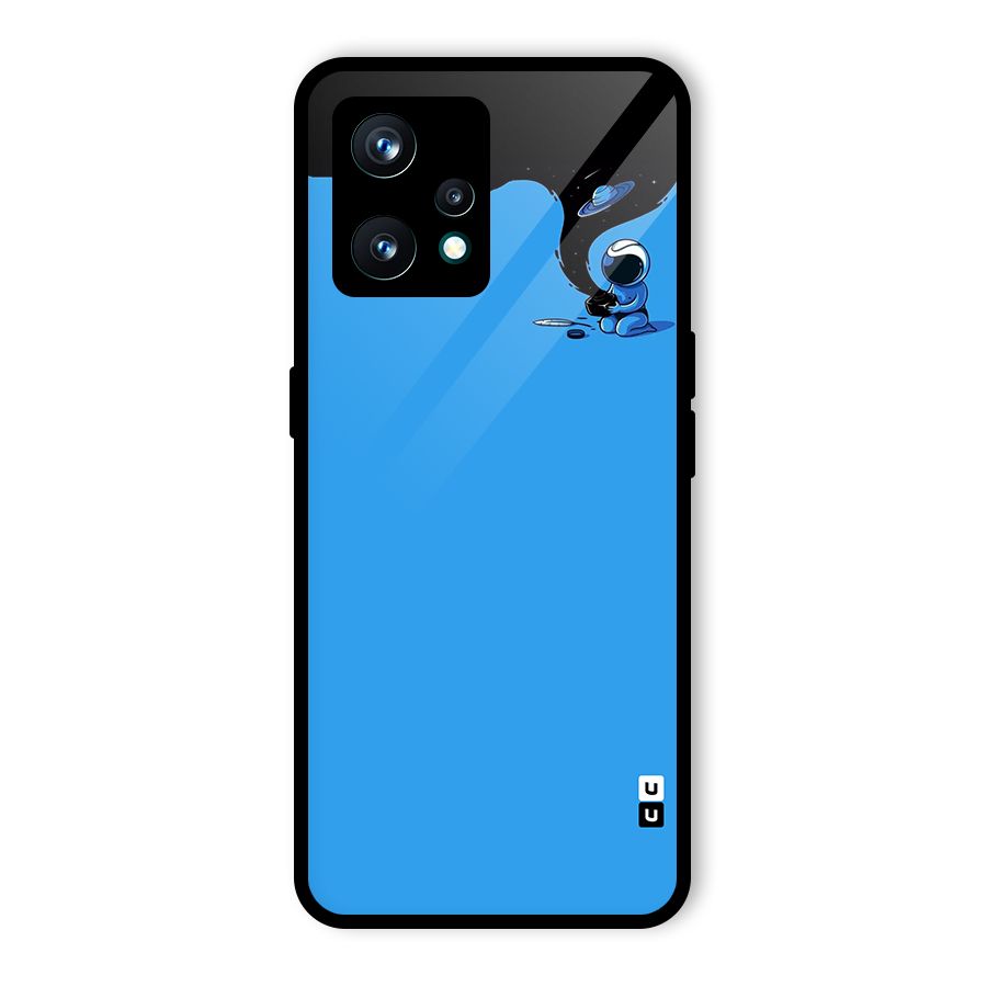 Astronaut Creativity Paint Sky Glass Back Case for Realme 9 Pro Plus 5G