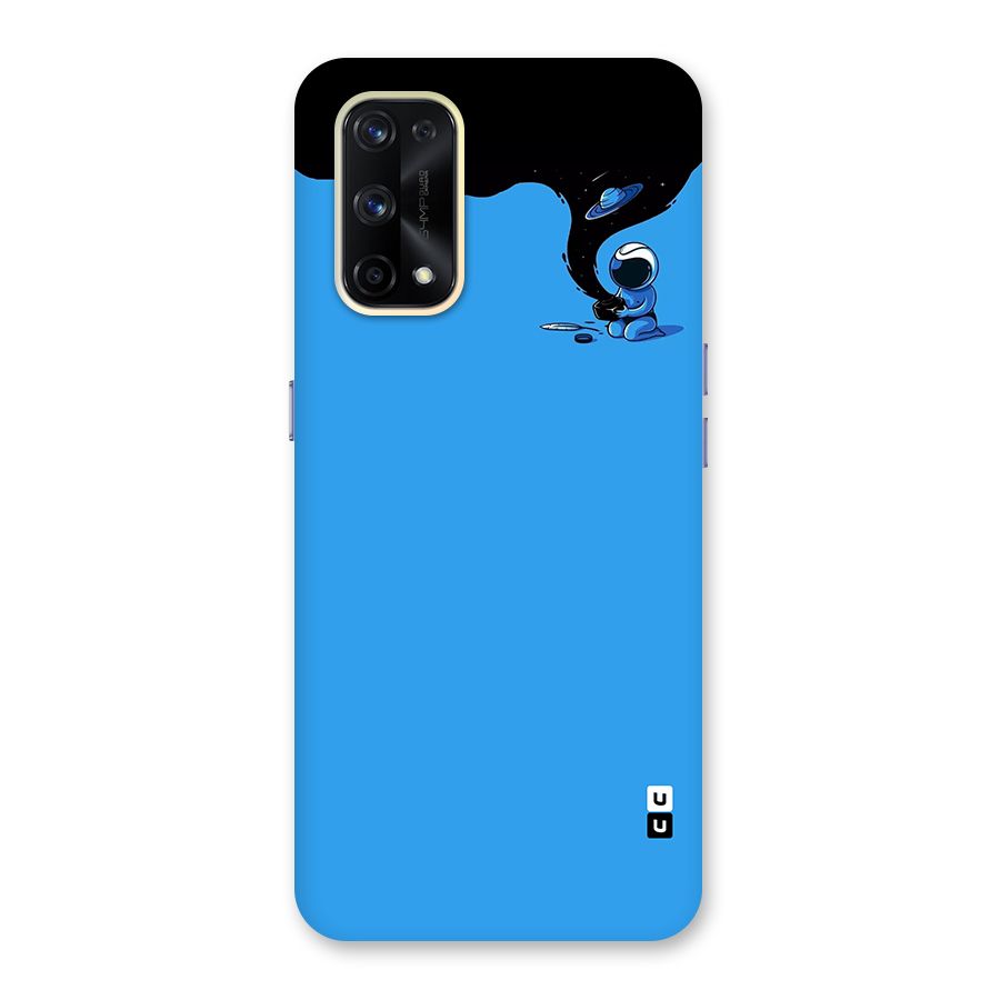 Astronaut Creativity Paint Sky Glass Back Case for Realme X7 Pro