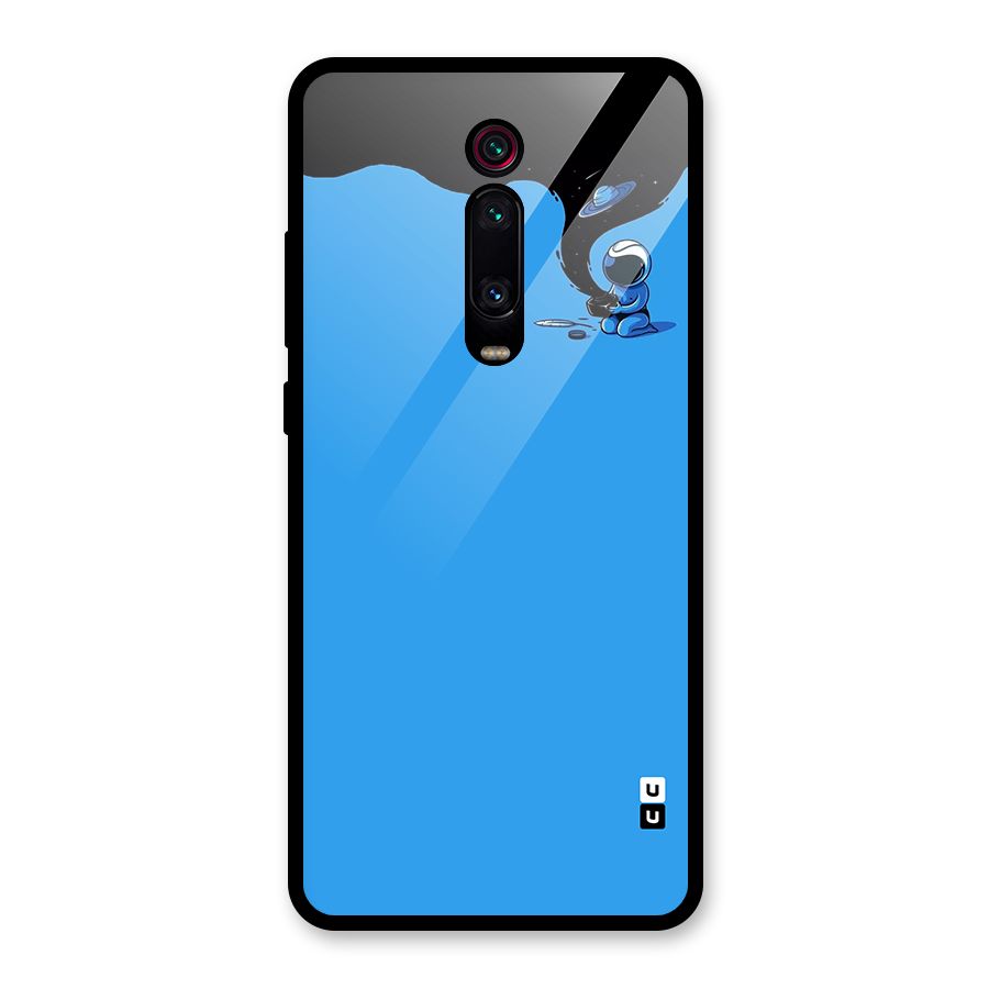 Astronaut Creativity Paint Sky Glass Back Case for Redmi K20 Pro