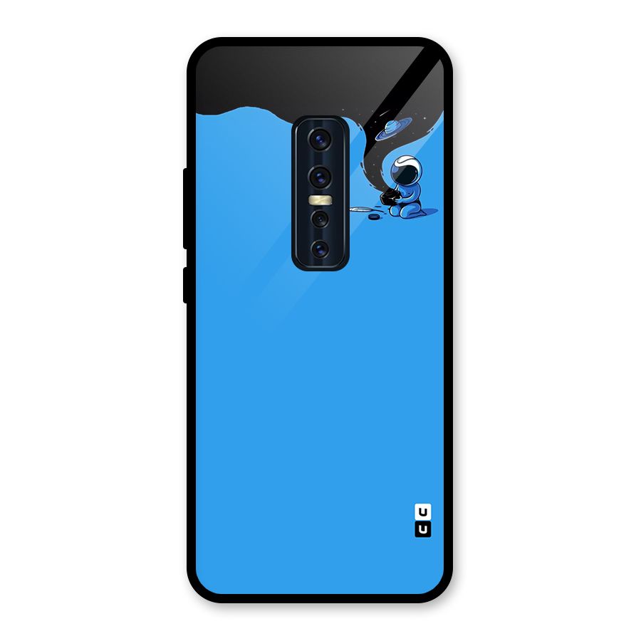 Astronaut Creativity Paint Sky Glass Back Case for Vivo V17 Pro