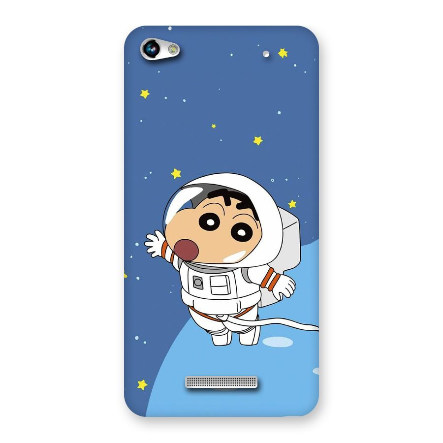 Astronaut Shinchan Back Case for Canvas Hue 2 A316