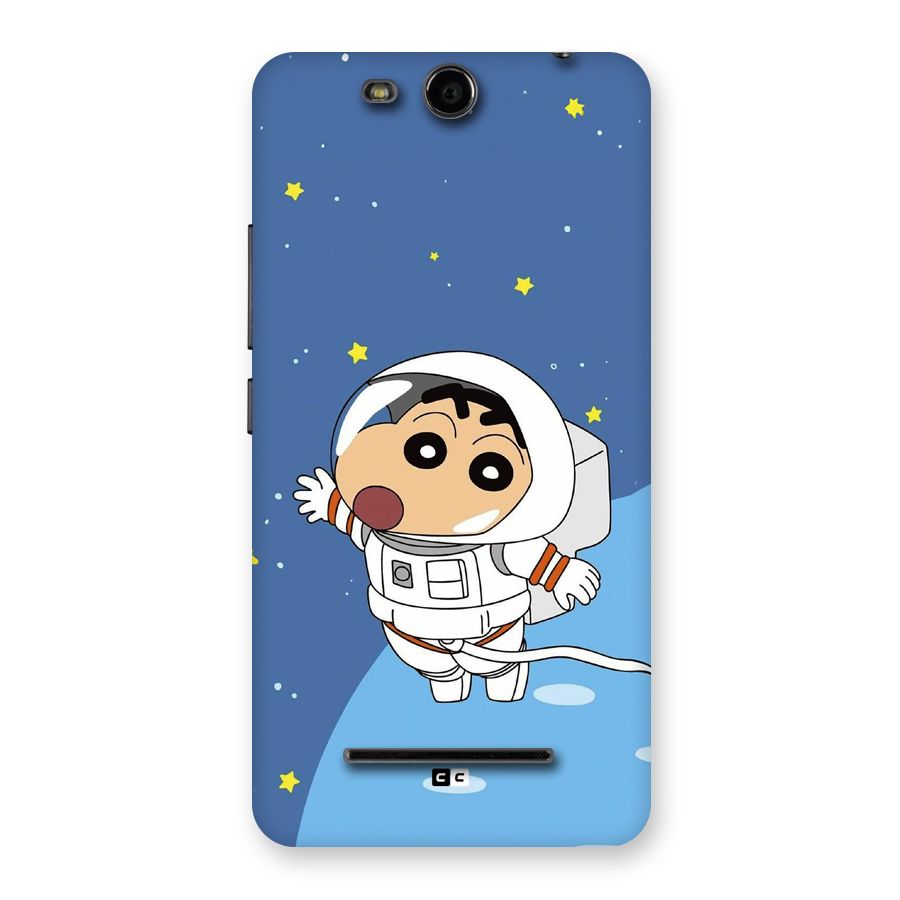 Astronaut Shinchan Back Case for Canvas Juice 3 Q392