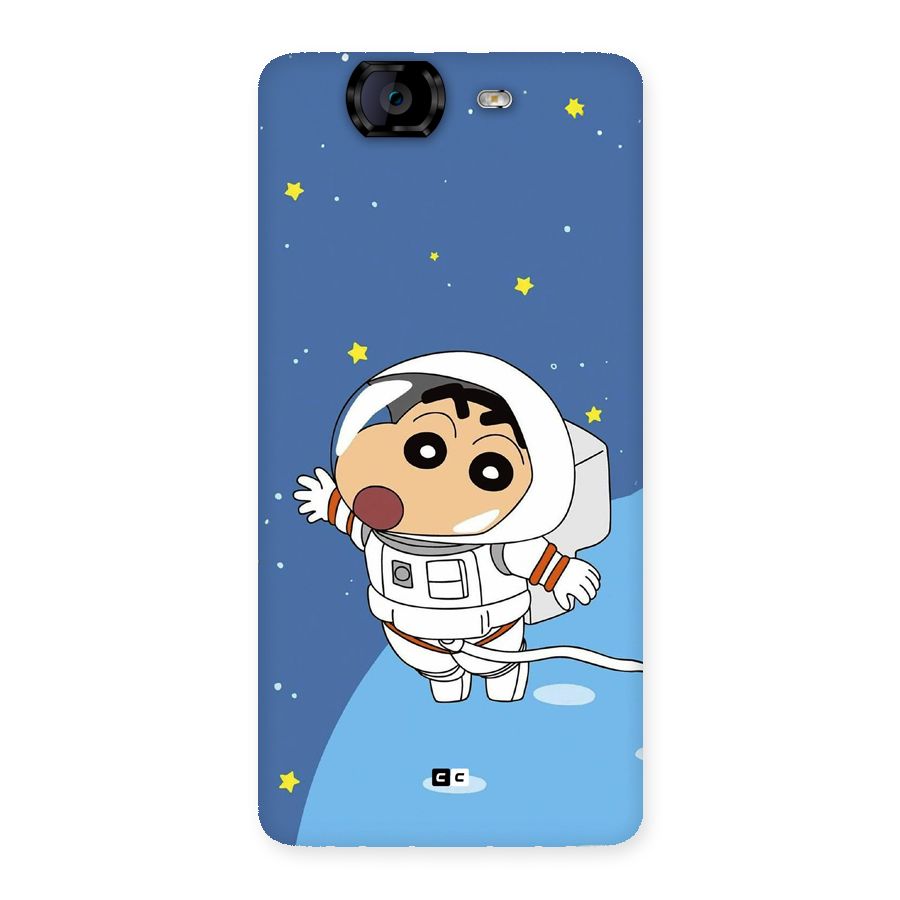 Astronaut Shinchan Back Case for Canvas Knight A350