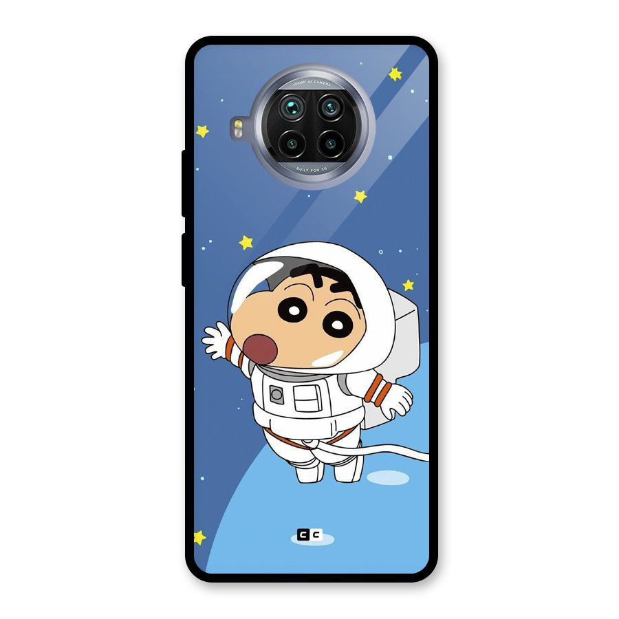 Astronaut Shinchan Glass Back Case for Mi 10i