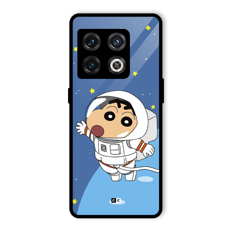 Astronaut Shinchan Glass Back Case for OnePlus 10 Pro 5G