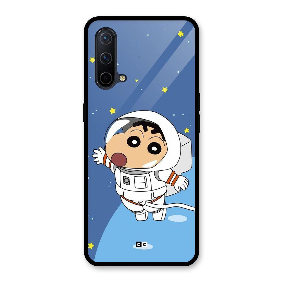 Astronaut Shinchan Glass Back Case for OnePlus Nord CE 5G