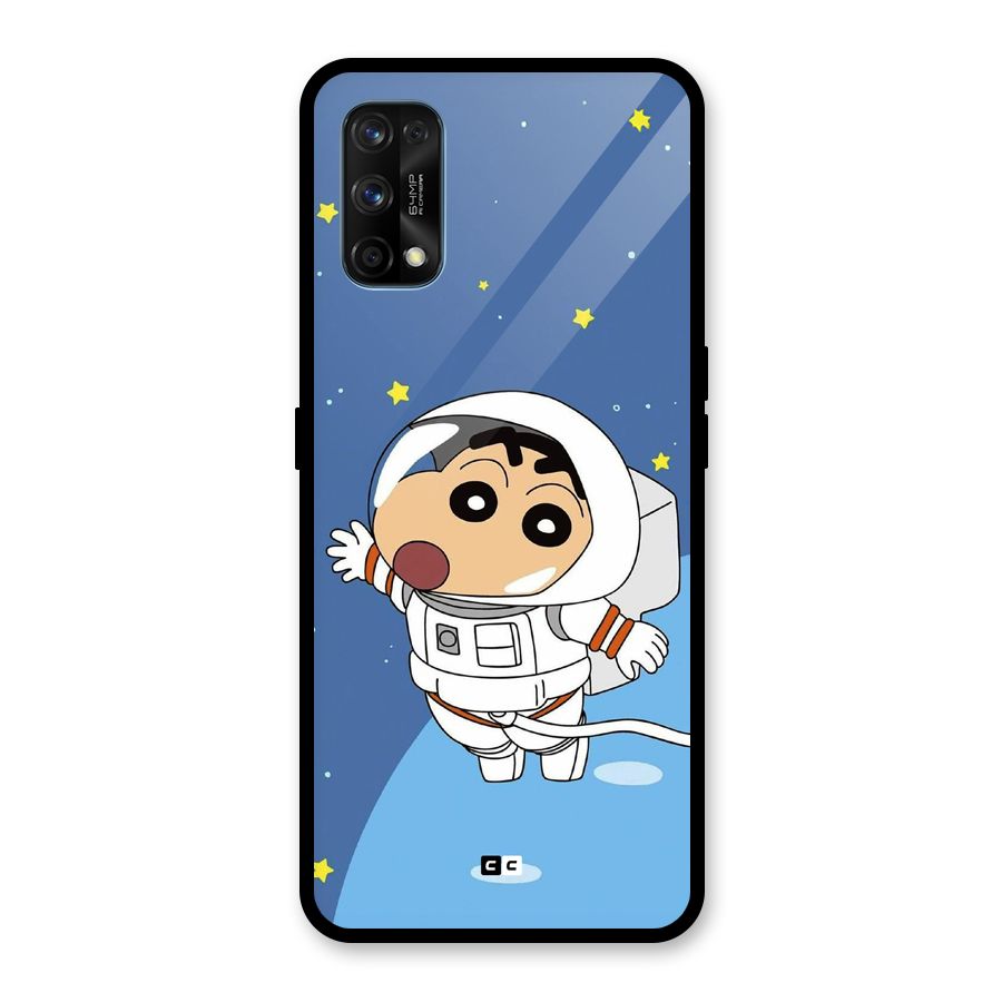 Astronaut Shinchan Glass Back Case for Realme 7 Pro