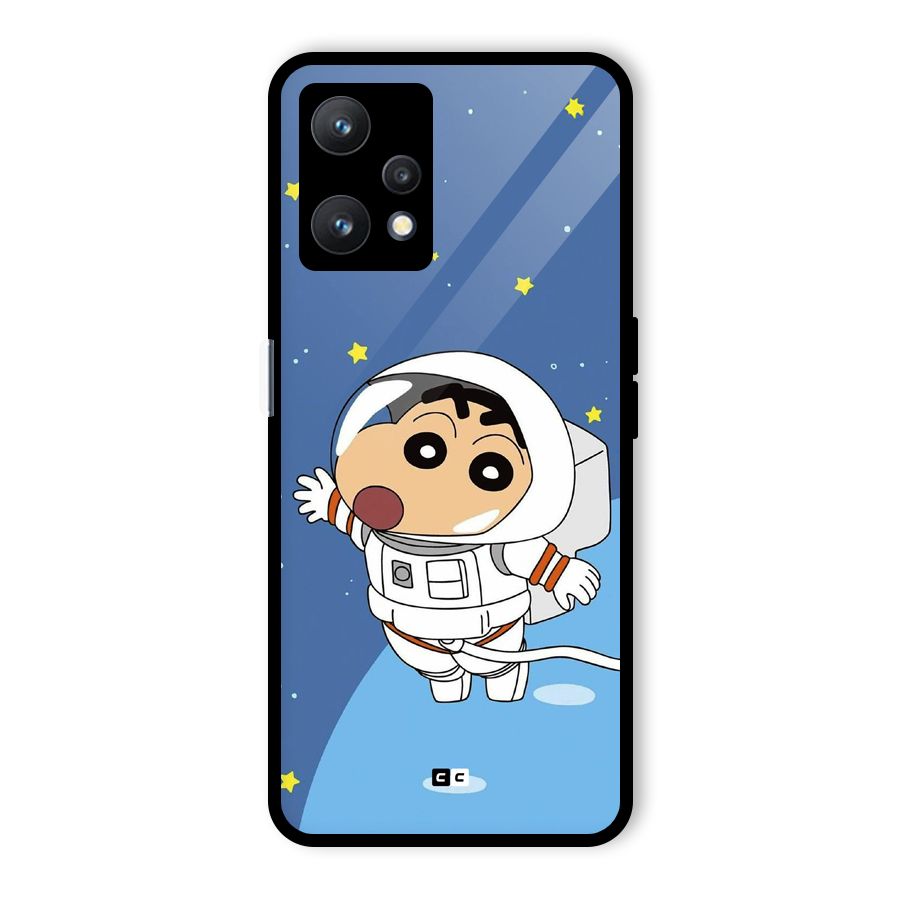 Astronaut Shinchan Glass Back Case for Realme 9 Pro 5G