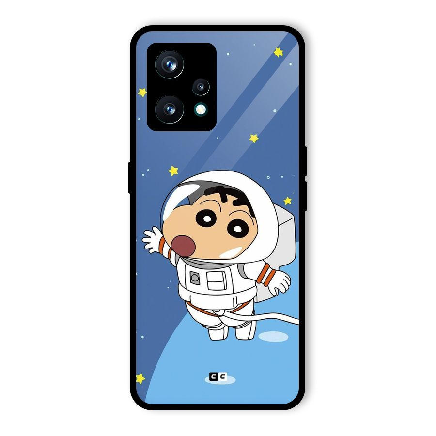 Astronaut Shinchan Glass Back Case for Realme 9 Pro Plus 5G