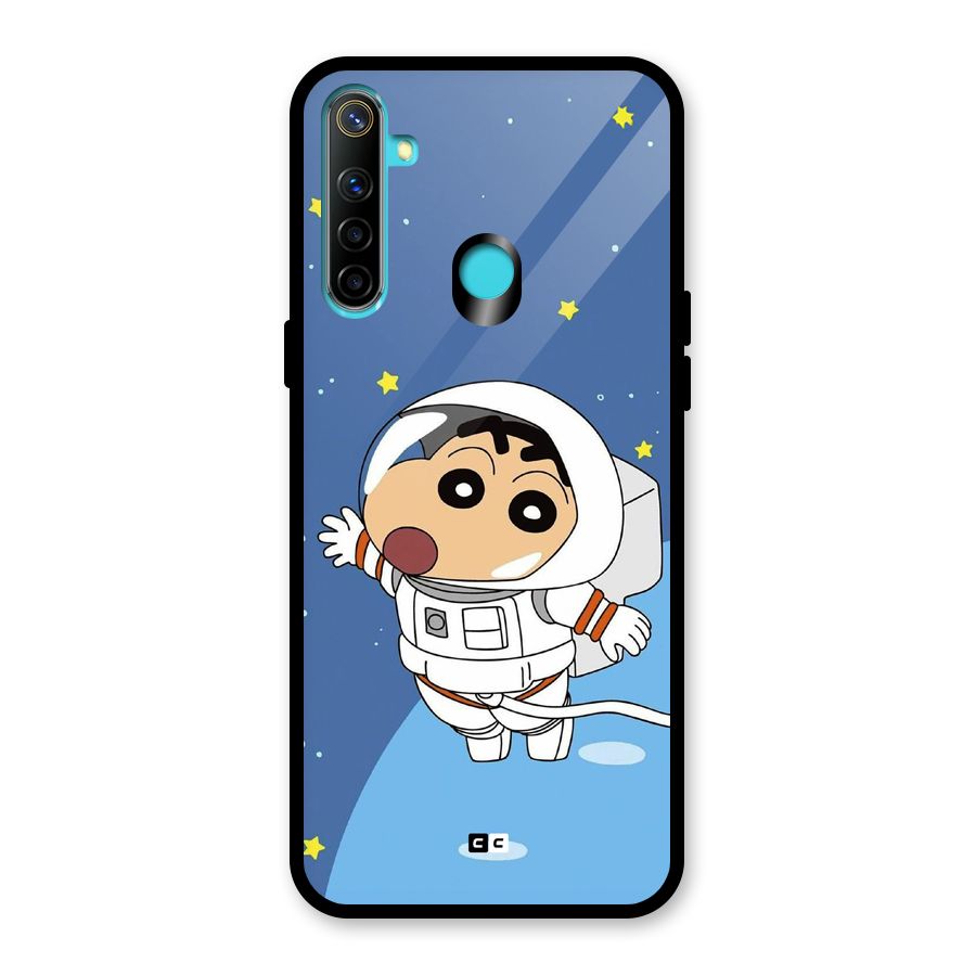 Astronaut Shinchan Glass Back Case for Realme Narzo 10