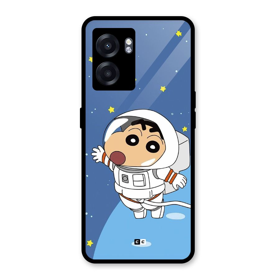 Astronaut Shinchan Glass Back Case for Realme Narzo 50 5G